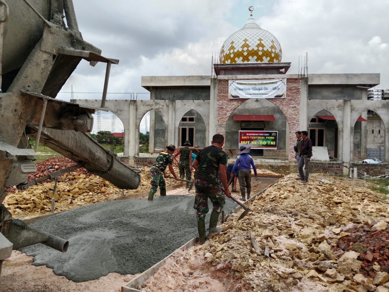 Bhakti Teritorial Prima Kodim 0320 Dumai Merehap Tempat Ibadah