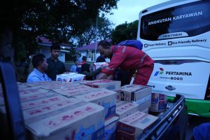Kilang Pertamina Dumai Kirim Tim Relawan dan Bantuan Logistik untuk Tanggap Darurat Banjir Pangkalan Brandan