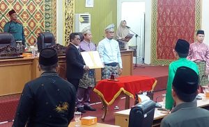 Gelar Rapat Paripurna DPRD, Propemperda Kabupaten Pelalawan Disetujui