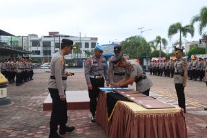 Lima Pejabat Polres Dumai Ganti Jabatan, Kapolres Sampaikan Pesan Begini 