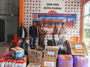 PKS Dumai Salurkan Logistik Tahap Tiga, Berangkatkan Relawan ke Aceh