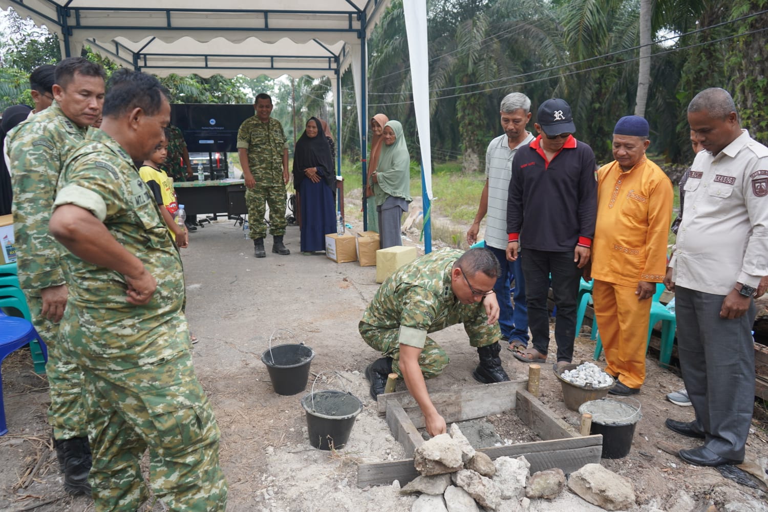 Groundbreaking Jembatan Garuda di Wilayah Kodim 0320/Dumai