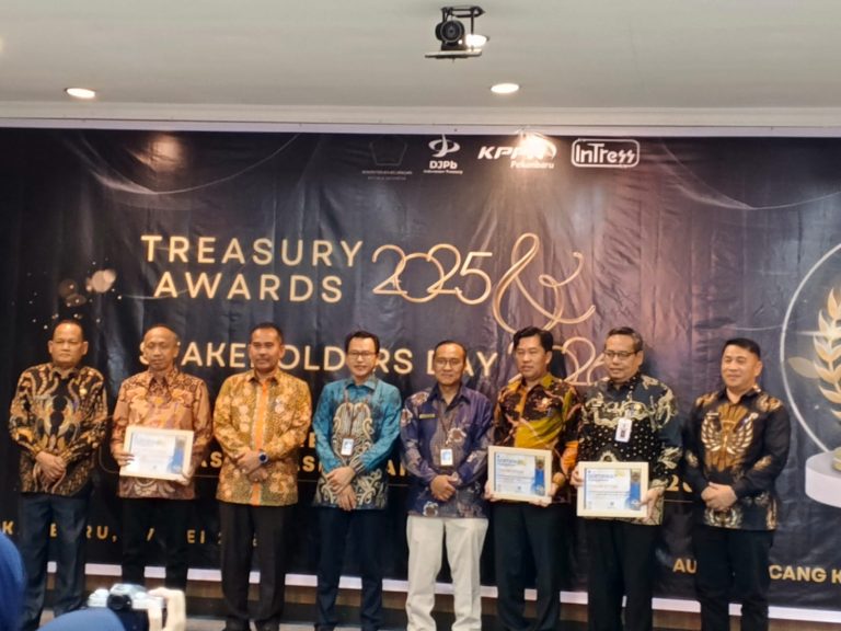 Pemkab Pelalawan Raih Treasury Award 2025 dari Kanwil DJPb Riau
